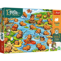 Puzzle 100 Kapibary - Rodzina Treflików Puzzle 100 Kapibary - Rodzina Treflików