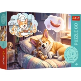 Puzzle 60 Corgi w krainie snów Puzzle 60 Corgi w krainie snów