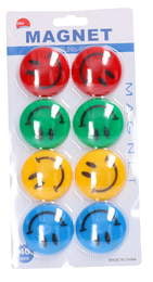 Magnesy EMOTIKON do tablic 8szt