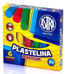 Plastelina  6 kolorów ASTRA