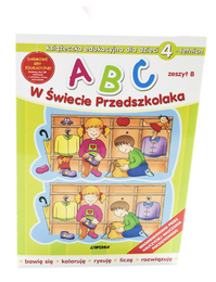 Książeczka edukacyjna ABC w Świecie Przedszkolaka dla dzieci 4-letnich, zeszyt B Książeczka edukacyjna ABC w Świecie Przedszkolaka dla dzieci 4-letnich, zeszyt B