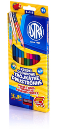 KREDKI OŁÓWKOWE dwustronne ASTRA