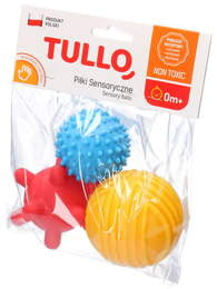 Piłeczki sensoryczne TULLO  3szt.