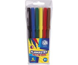 FLAMASTRY 6 kolorów ASTRA