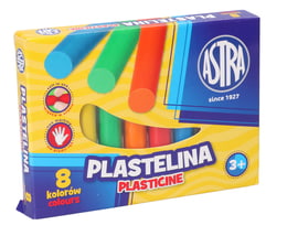 PLASTELINA 8 KOLORÓW ASTRA